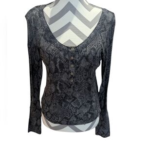 Anthropologie Pilcro animal print top